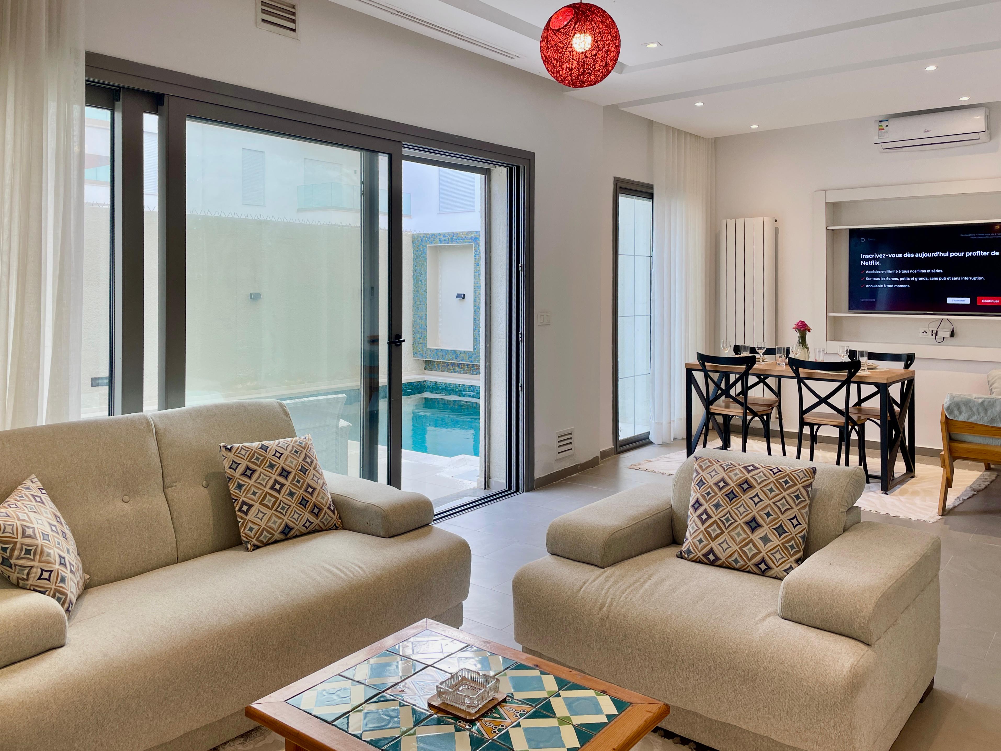 La Marsa Gammart Location vacances Appart. 1 pice Appartement de luxe avec piscine