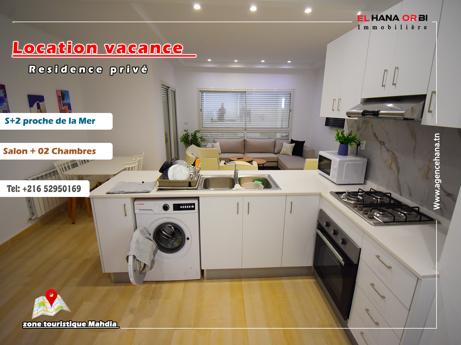 Mahdia Mahdia Location vacances Appart. 2 pices S1 pour vacance proche de la mer  mahdia
