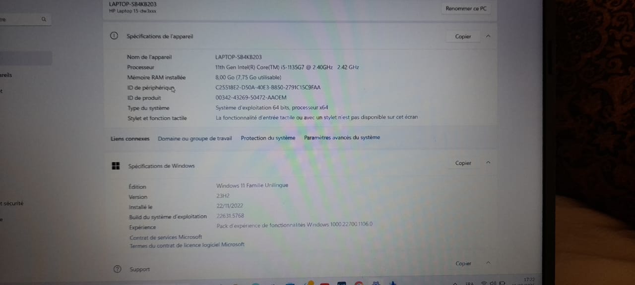 La Marsa Cite Du Stade HP  / Compaq Autre Pc portable hp i5 11me gnration