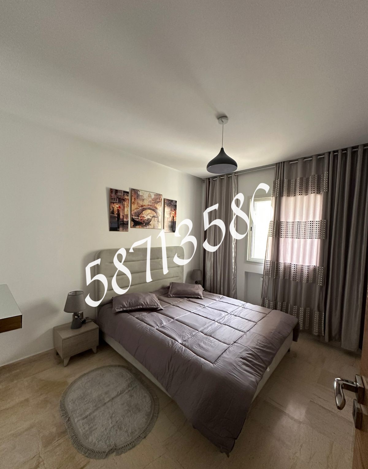 La Marsa El Aouina Location Appart. 1 pice S plus 1 meuble wahat sallema