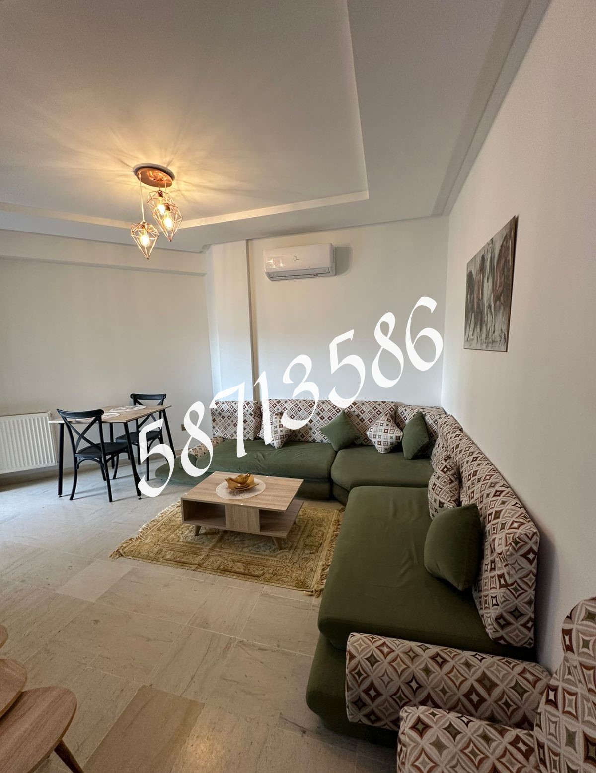 La Marsa El Aouina Location Appart. 1 pice S plus 1 meuble wahat sallema