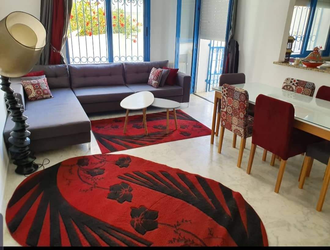 Hammamet&nbsp;Hammamet&nbsp;Location vacances&nbsp;Appart. 3 pi�ces&nbsp;S2 au rdc avec jardin priv�