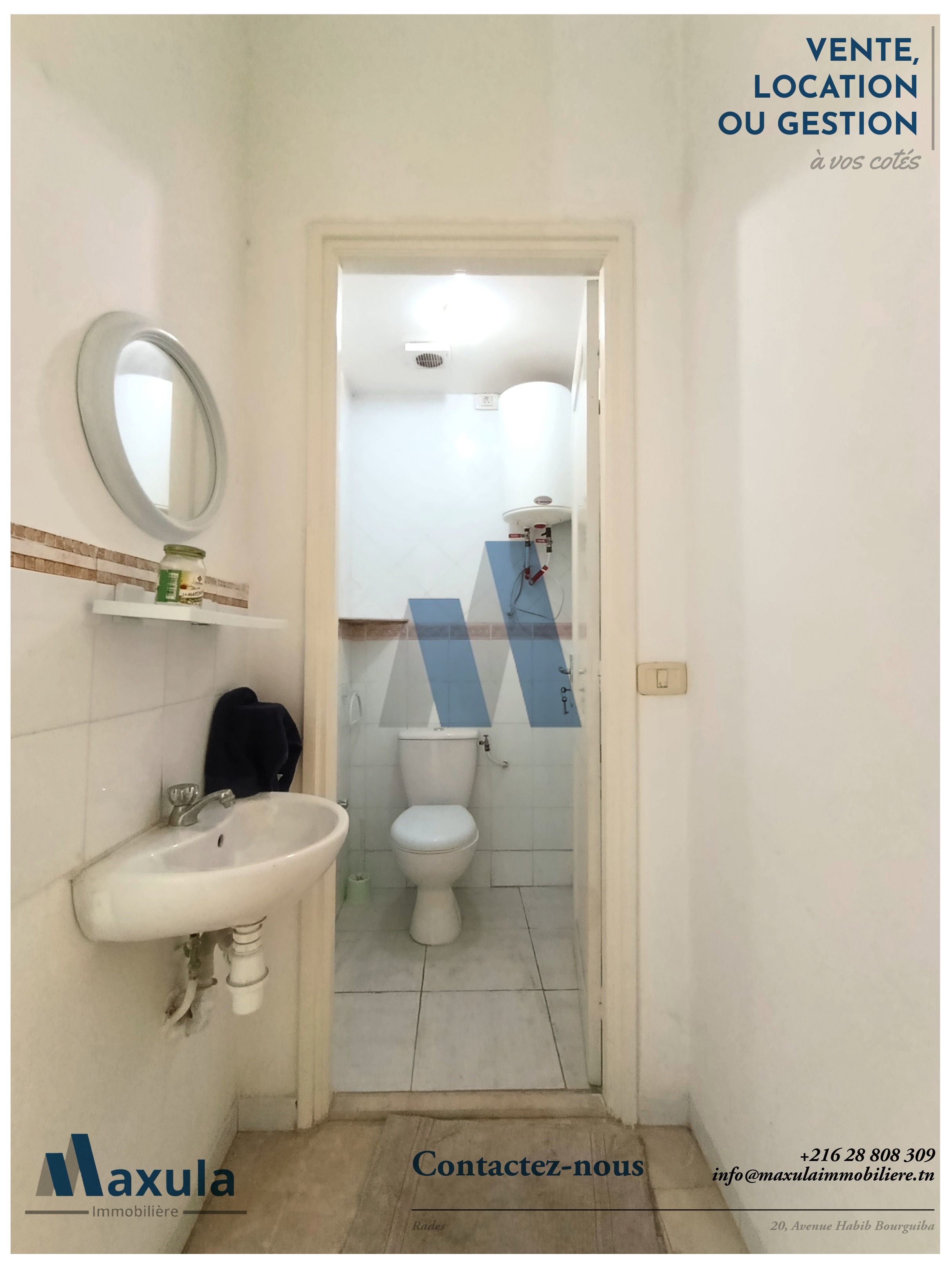 Rades&nbsp;Rades Saline&nbsp;Bureaux & Commerces&nbsp;Bureau&nbsp;Bureau a2 a rades route du port