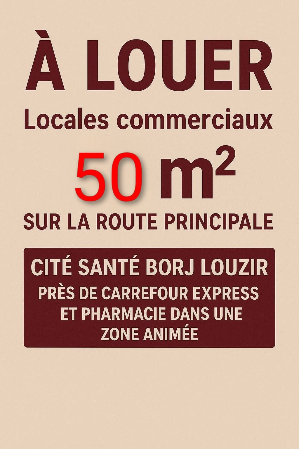 La Soukra&nbsp;Borj Louzir&nbsp;Bureaux & Commerces&nbsp;Atelier,Garage&nbsp;Local commercial ariana borj louzir