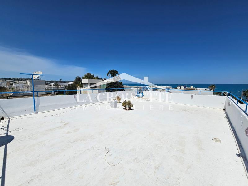 La Marsa&nbsp;Marsa Safsaf&nbsp;Location&nbsp;Appart. 3 pi�ces&nbsp;S2 meubl� vue sur mer � la marsa mal3504