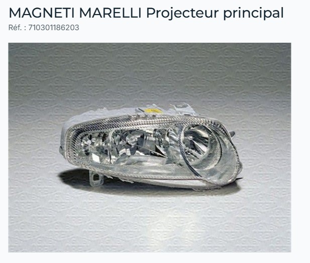 La Marsa&nbsp;Berge Du Lac&nbsp;Pi�ces D�tach�es&nbsp;Optiques et Phares&nbsp;Phare av gauche alfa romeo 147