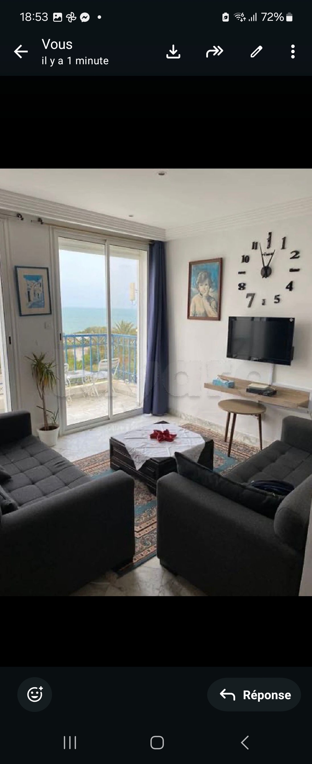 La Marsa&nbsp;Gammart&nbsp;Location vacances&nbsp;Appart. 1 pi�ce&nbsp;Prix exceptionnel