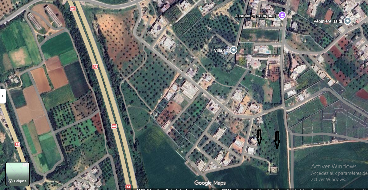 Sidi Thabet&nbsp;Borj Youssef&nbsp;Terrain&nbsp;Terrain nu&nbsp;Des lots de terrain a borj youssef