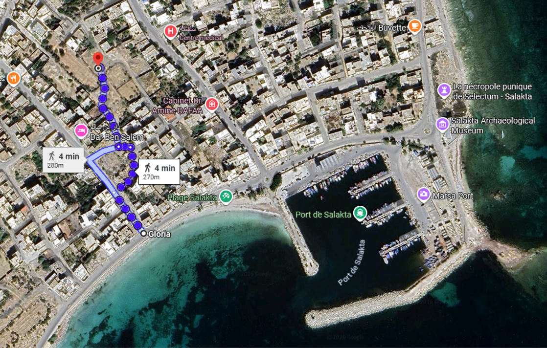 Ksour Essaf&nbsp;Salakta&nbsp;Terrain&nbsp;Terrain nu&nbsp;Terrain 210 m2 au centre de salakta