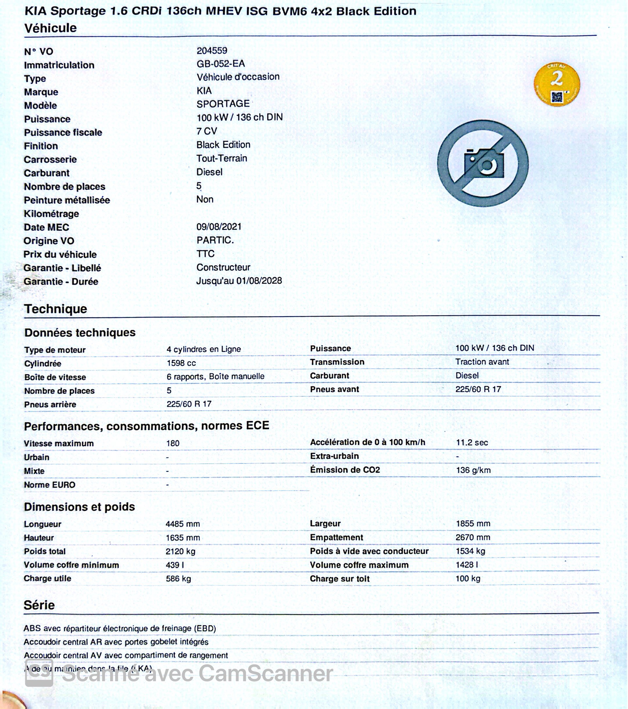 Ain Zaghouan&nbsp;Ain Zaghouan&nbsp;Kia&nbsp;Sportage&nbsp;Kia sportage microhybride diesel 2021