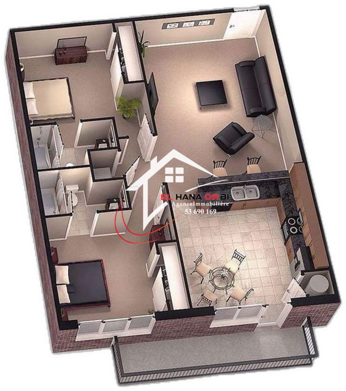 Mahdia&nbsp;Mahdia&nbsp;Vente&nbsp;Appart. 3 pi�ces&nbsp;Des appartements s3 � mahdia