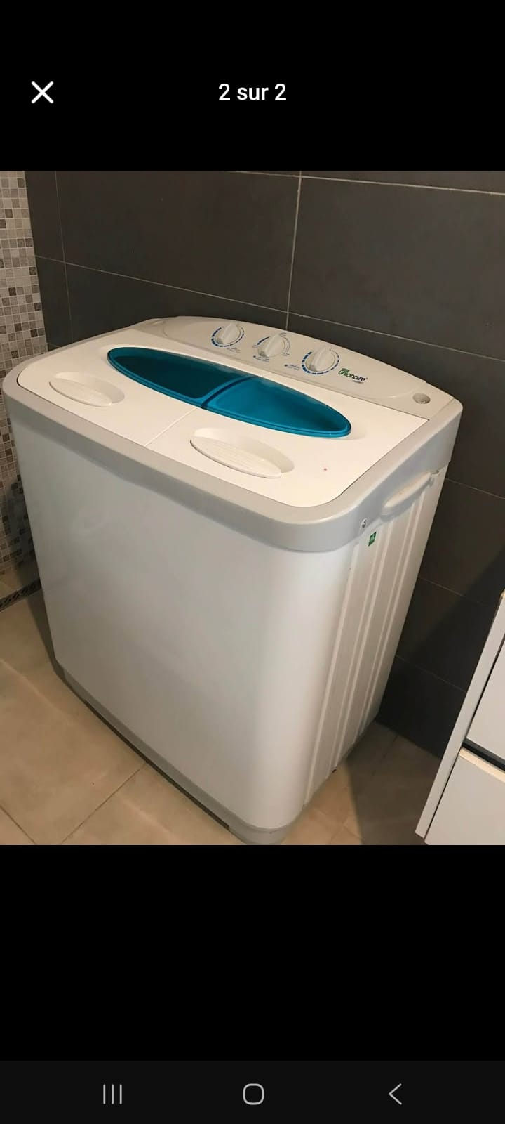 La Marsa&nbsp;Gammart&nbsp;Lave-linge&nbsp;Autre&nbsp;Lave linge semi automatique