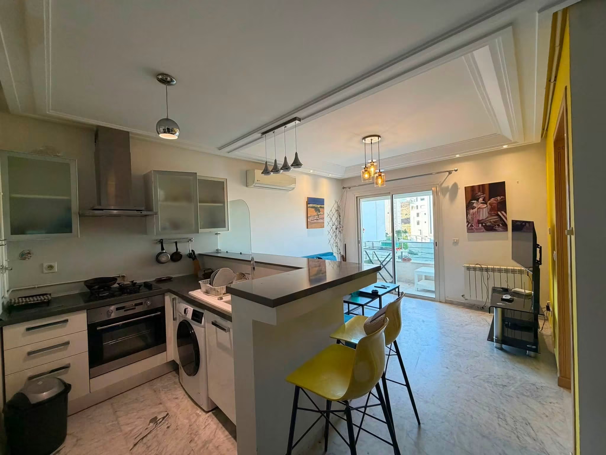 Ariana Ville&nbsp;Cite Ennasr 2&nbsp;Location&nbsp;Appart. 2 pi�ces&nbsp;S1 1450 d meuble ennasr 2