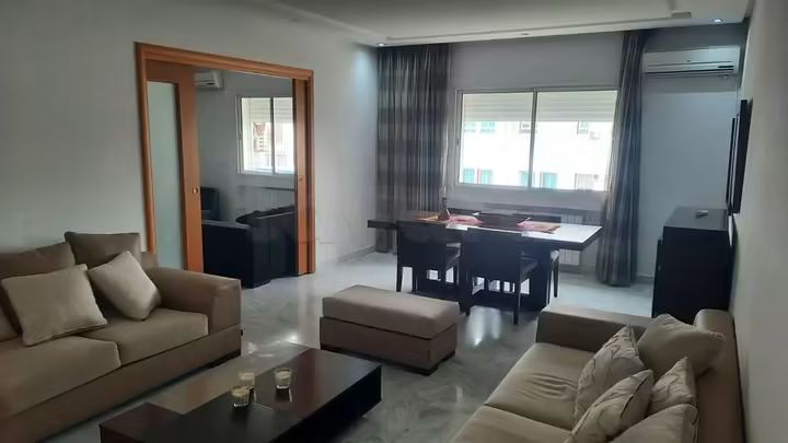 Mnihla&nbsp;Jardins d'el Menzah&nbsp;Location&nbsp;Appart. 4 pi�ces&nbsp;S3 meuble 2700 d jardins del menzah 2