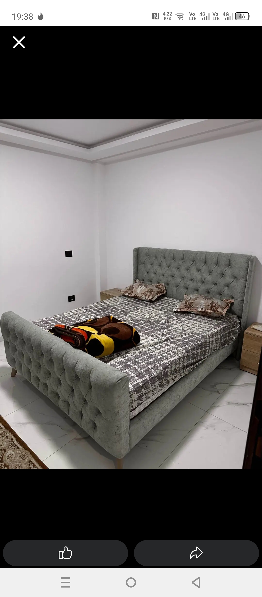 La Marsa&nbsp;El Aouina&nbsp;Location vacances&nbsp;Appart. 2 pi�ces&nbsp;S2 meubl� cite wahat par jour