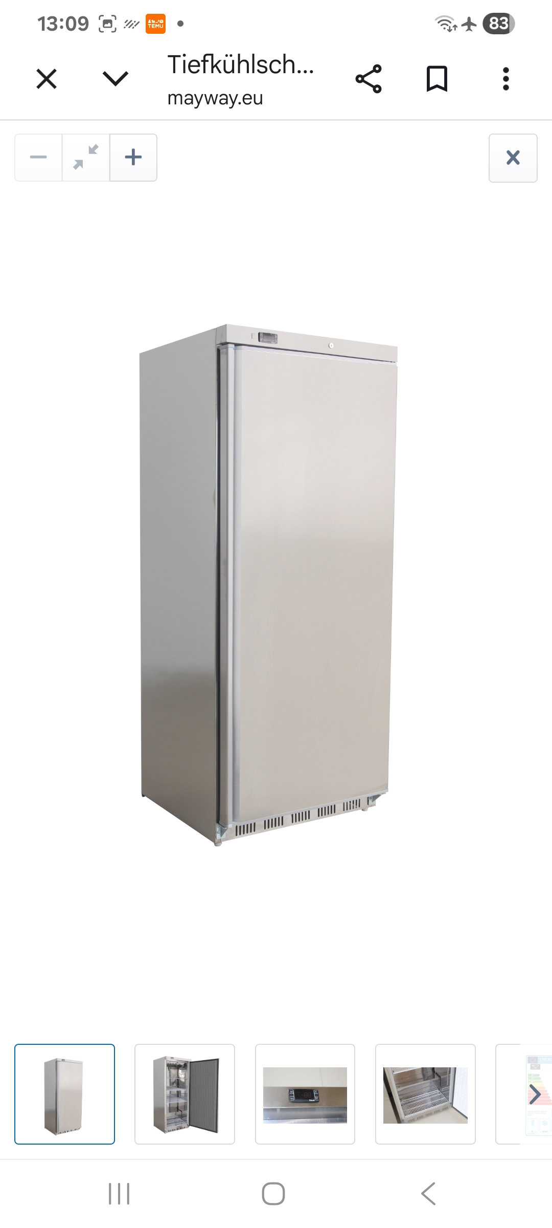 La Soukra&nbsp;La Soukra&nbsp;Cong�lateur armoire&nbsp;Autre&nbsp;Cong�lateur professionnel 620l mayway