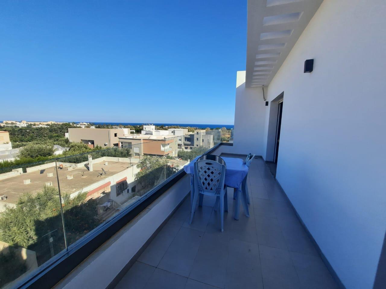 Hammamet&nbsp;Hammamet&nbsp;Location&nbsp;Appart. 3 pi�ces&nbsp;Hammamet nord s2 vue mer haut standing