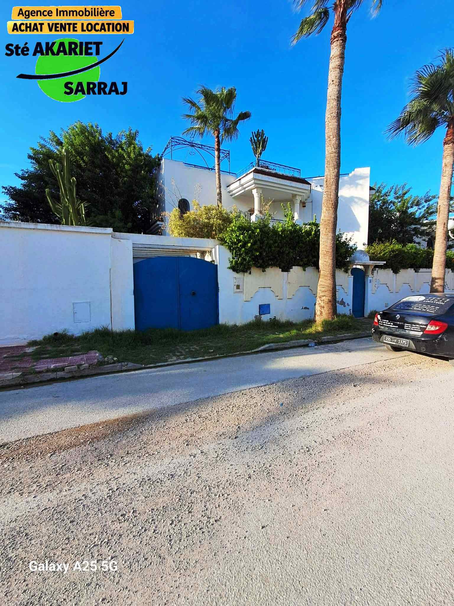 Akouda&nbsp;Chatt Meriem&nbsp;Vente&nbsp;Maisons&nbsp;Villa style am�ricain � 70m de plage chatt mariem