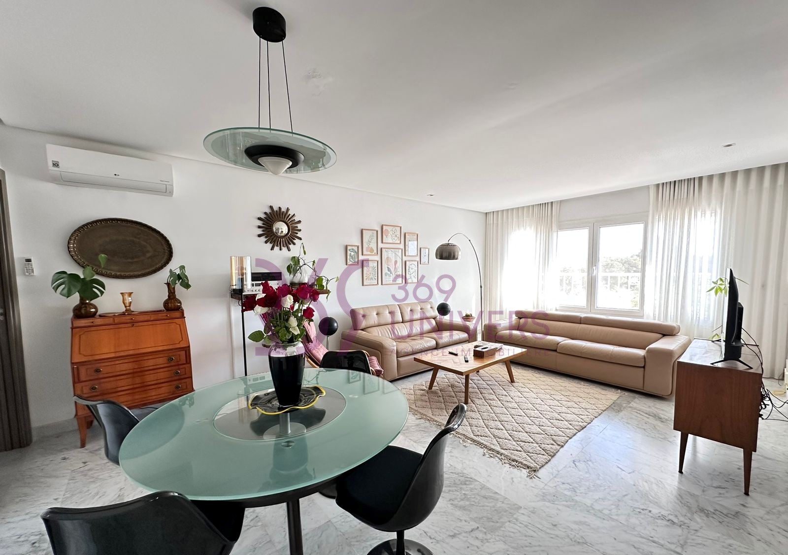 La Marsa&nbsp;Marsa Ennassim&nbsp;Location&nbsp;Appart. 3 pi�ces&nbsp;Appartement avec vue d�gag�e � la marsa ref ra183